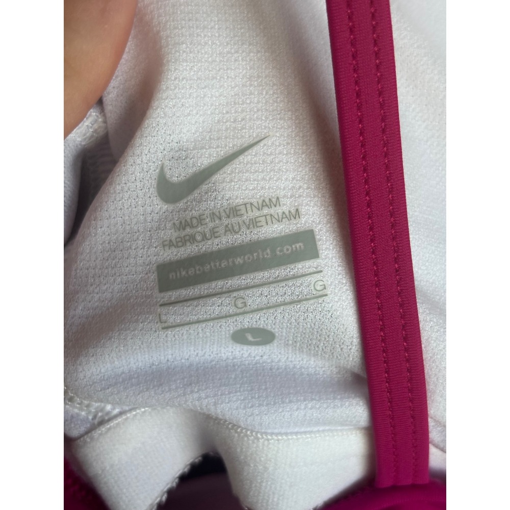 Nike Womens Colorblock One Piece Swimsuit Fuchsia Pink Navy NESS7358 Large - Picture 5 of 7